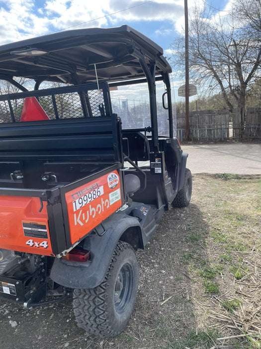 2022 Kubota RTV-X1140W-H Plastic Canopy, Windshield Acrylic Clear, LED Strobe Light, Wire Harness Kit, Back up Alarm