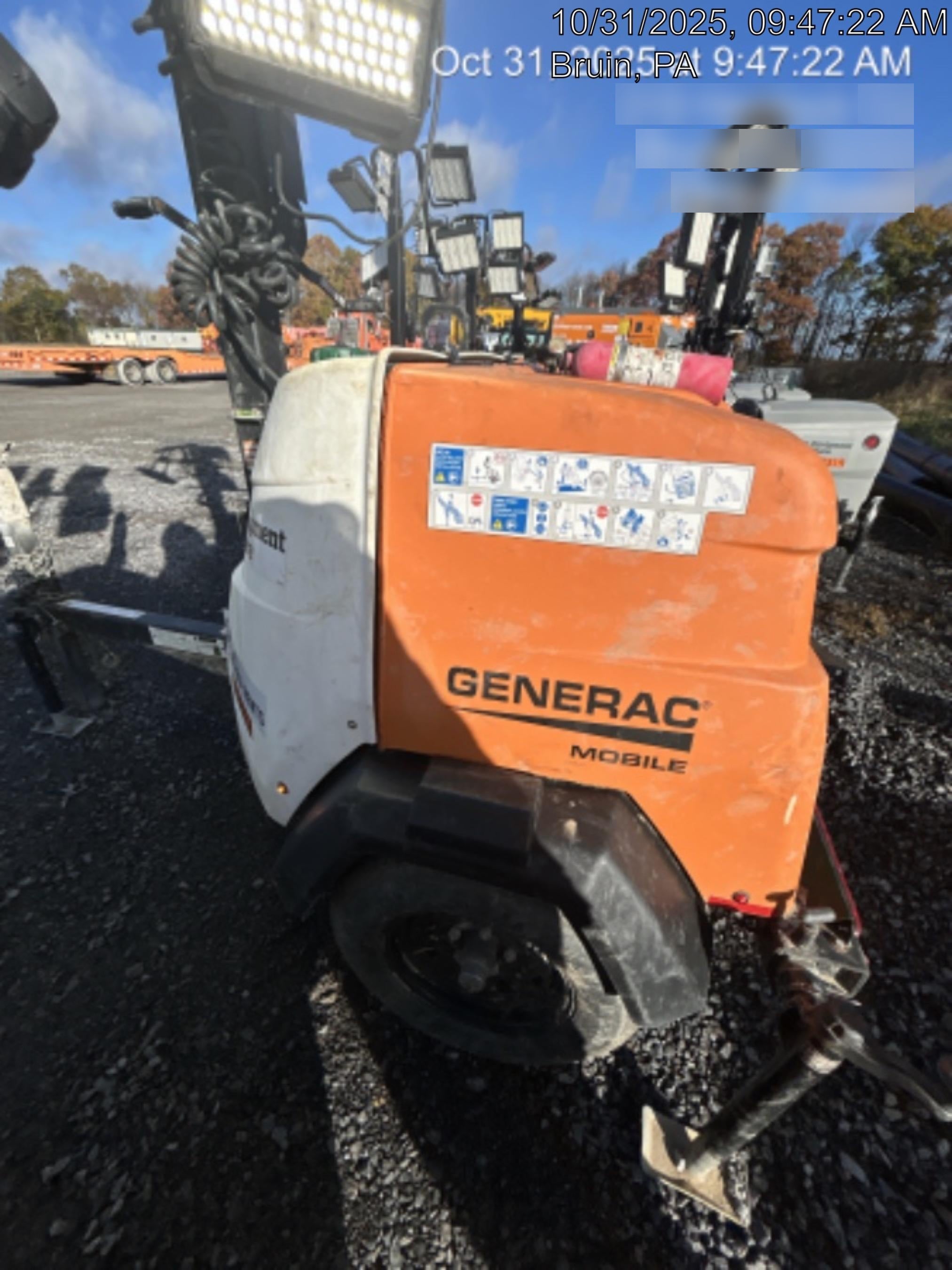 2023 Generac MLT2 Diesel, Flex Switch 120V Input, Powerzone Controller, (4) 320W LED Lights, 4kW Generator, 39.9 Gal Fuel Tank, 2" Ball, T3