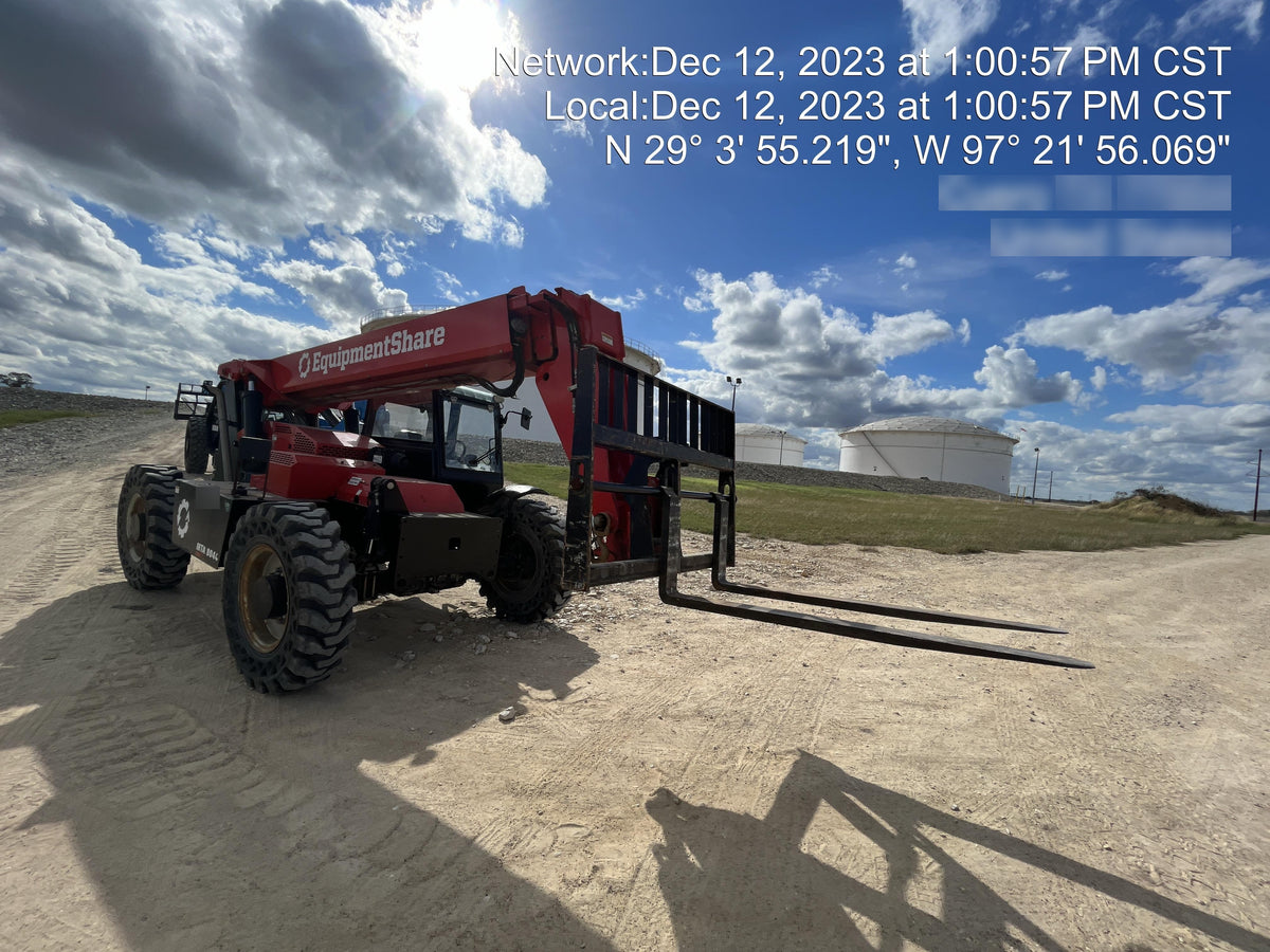 2019 Manitou MTA8044 74hp T4F, Cab/Heat/Air, Cab and Boom LED work lights, Auxiliary Hydraulics, Solid Tires, Amber strobe, Lift Hook 66" Carriage, 60" Forks