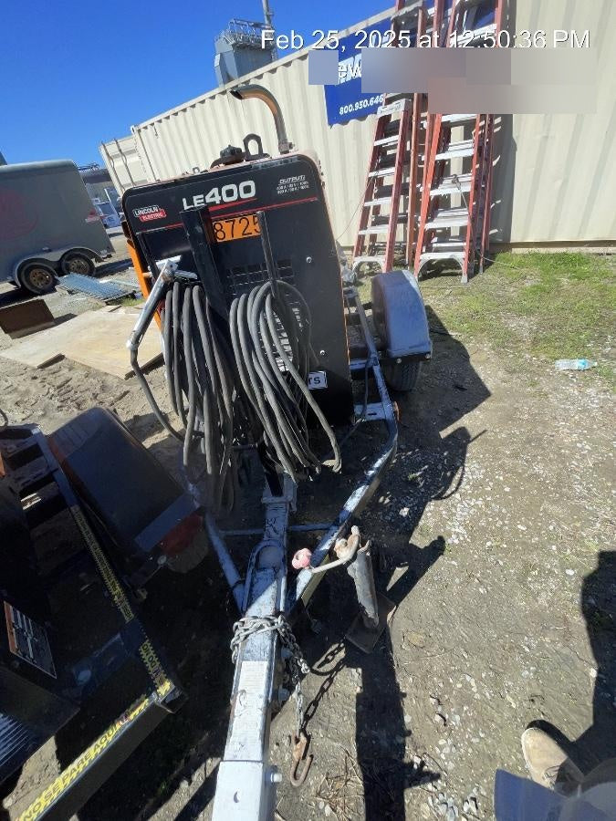 2022 Lincoln Electric LE400 Kubota V1505, Trlr, Cable Rack, Light Kit, ES Decals, T3