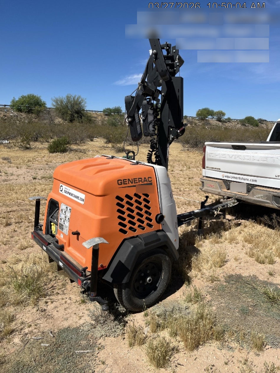2024 Generac MLT2 Diesel, Flex Switch 120V Input, Powerzone Controller, 
(4) 320W LED Lights, 4kW Generator, 39.9 Gal Fuel Tank, 2" Ball, T3