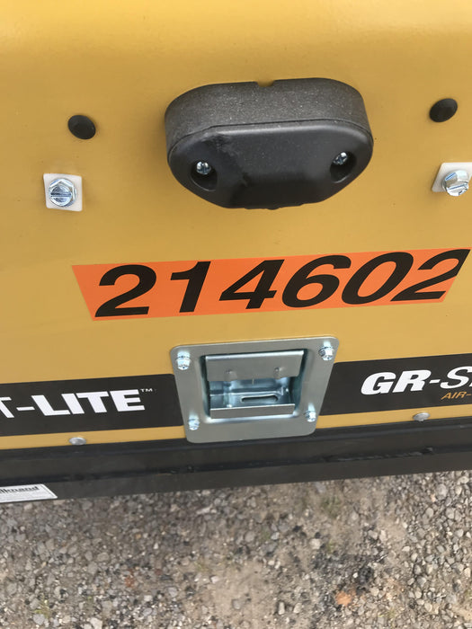 2022 Allmand NLV3GR (4) LED Light Fixture 350W, 23' Vertical Mast, 3kW Prime, Towable, Deep Sea L401, Leveling Jacks, Yanmar T4F 5.8hp