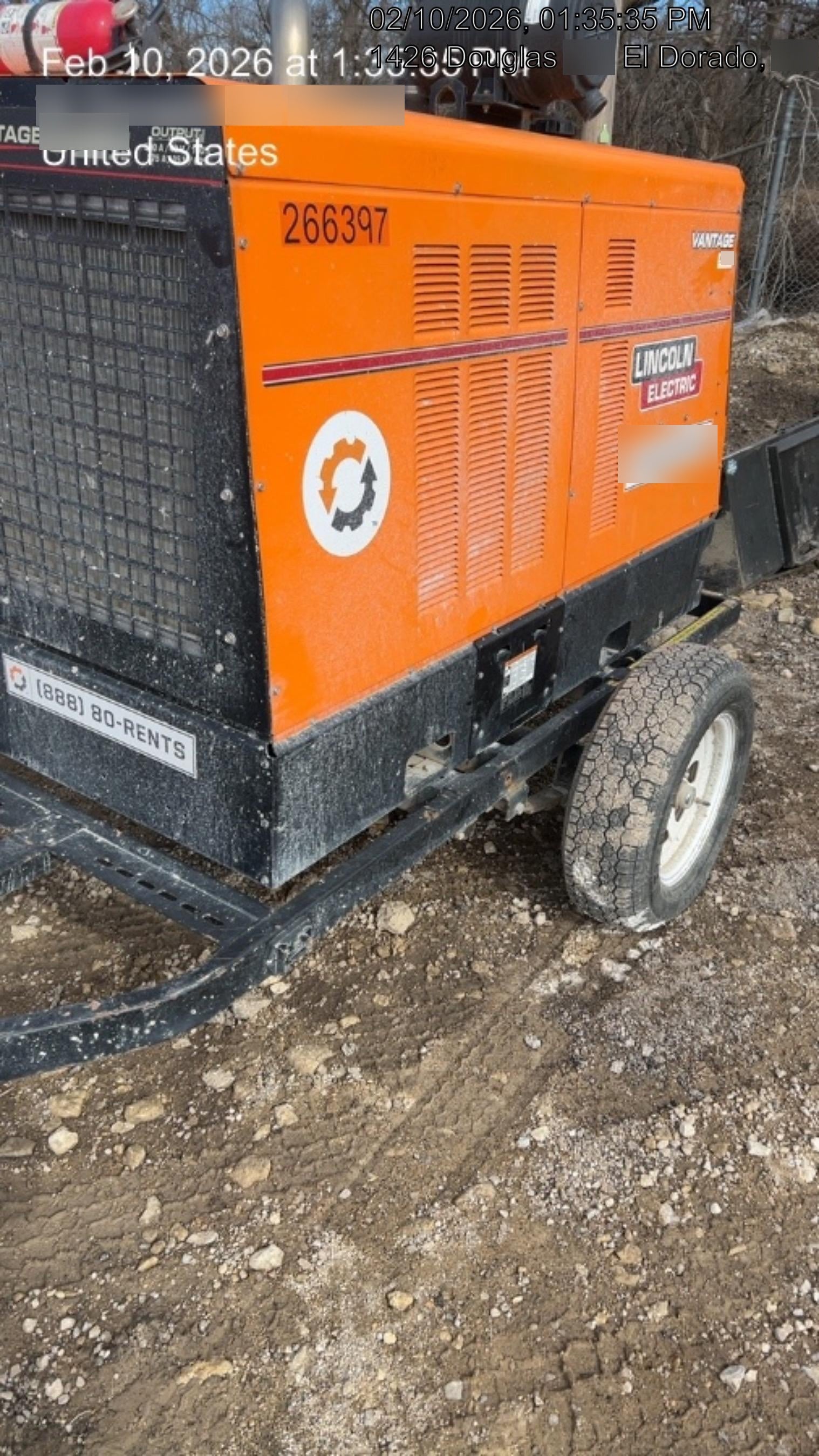 2022 Lincoln Electric Vantage 549X Crosslink Technology, Trailer Mounted, ES Decals, T3