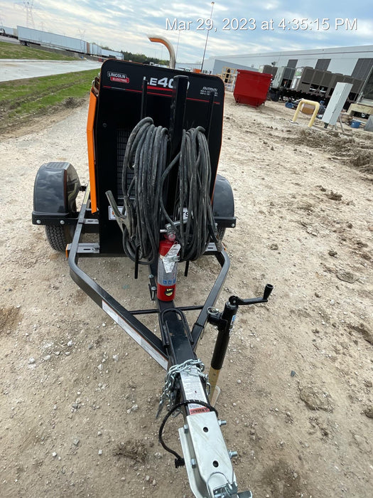 2022 Lincoln Electric LE400 Kubota V1505, Trlr, Cable Rack, Light Kit, ES Decals, T3