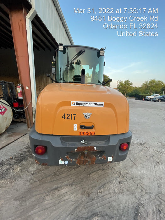 2018 Case 221F AC CAB COMPACT WHEEL LOADER 1.3-1.57 CUYD