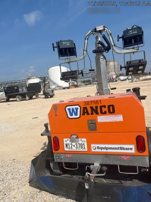 2024 Wanco WLTT-4MM4K Diesel, Deep Sea Controller, Shore Power Plug, Auto Start, (4) 350W LED Floodlights, 4kW Generator, 60 Gal Fuel Tank, 2" Ball, T3