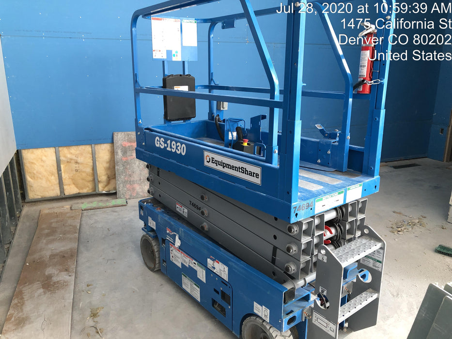 2020 Genie GS-1930 Fixed rails with chain entry gate - Pre A92.20