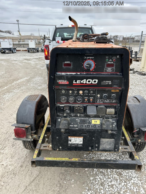 2022 Lincoln Electric LE400 Kubota V1505, Trlr, Cable Rack, Light Kit, ES Decals, T3