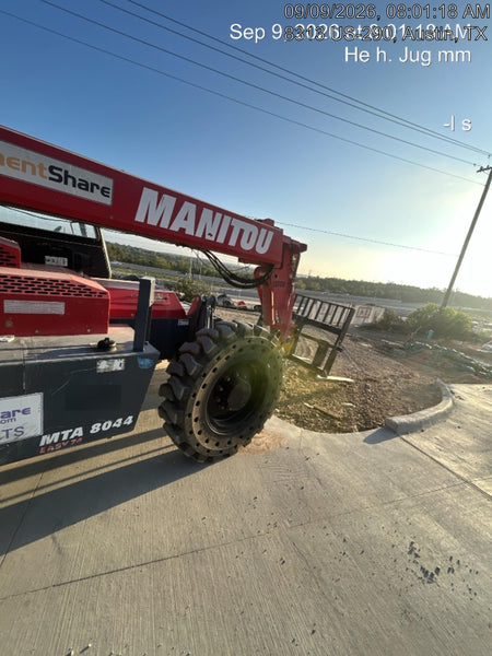 2018 Manitou MTA8044 MTA 8044 - 74 HP T4, Canopy, Worklights/Strobe, Beacon, 66" Carriage, 48" Forks, Solid Tires, Lift Hook, Aux Hydraulics