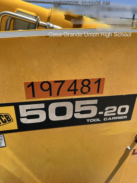 2022 JCB 505-20TC 74Hp Dsl, Canopy, Sld Tires, LED WL, Bcn