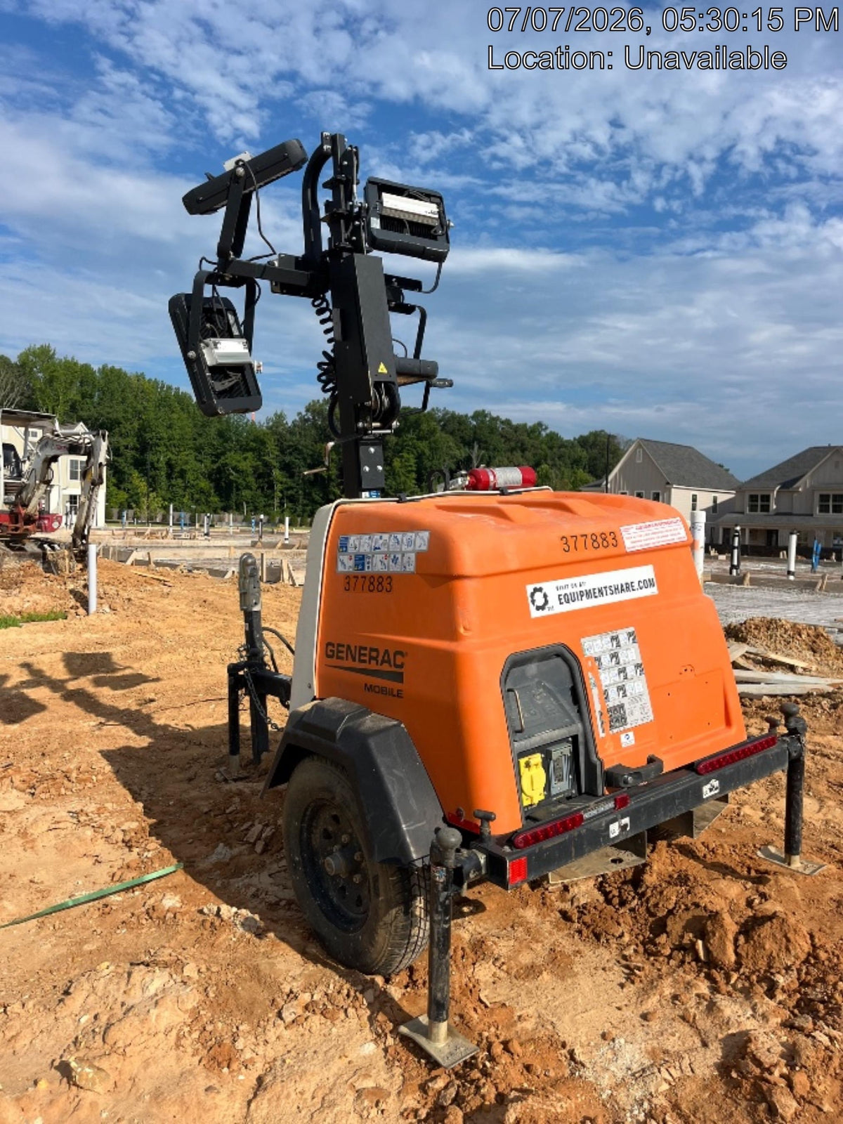 2023 Generac MLT2 Diesel, Flex Switch 120V Input, Powerzone Controller, 
(4) 320W LED Lights, 4kW Generator, 39.9 Gal Fuel Tank, 2" Ball, T3