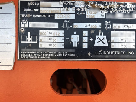 2022 JLG 460SJ