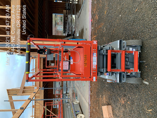 2020 Skyjack SJIII-3219 Solid NM Tires, Half height spring hinged entry gate, Dual Beacons, 800W Inverter