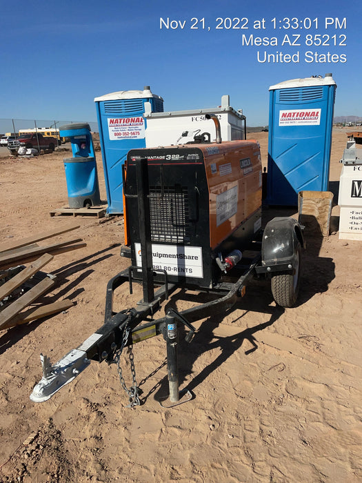 2021 Lincoln Electric Vantage 322 Vantage 322 Ready Pak 3 w/ Decals, ORANGE (includes trailer, cable rack, fender light kit) NO Telematics
