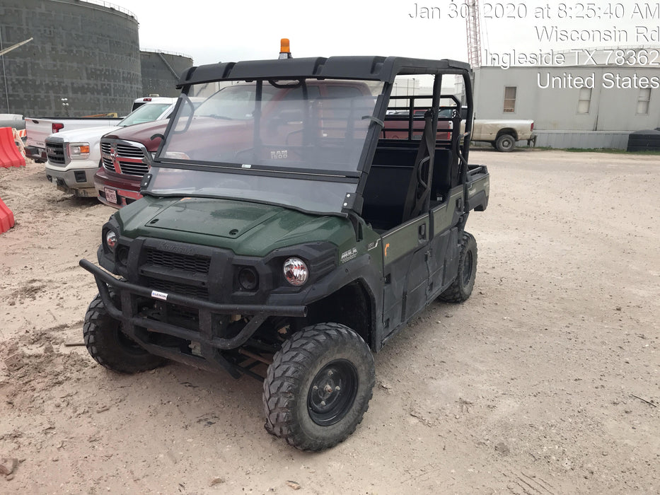 Kawasaki Mule PRO-DXT Kawasaki Mule PRO-DXT Diesel Utility Cart w/Alarm/Beacon, Hard Top, ES Track Hardware