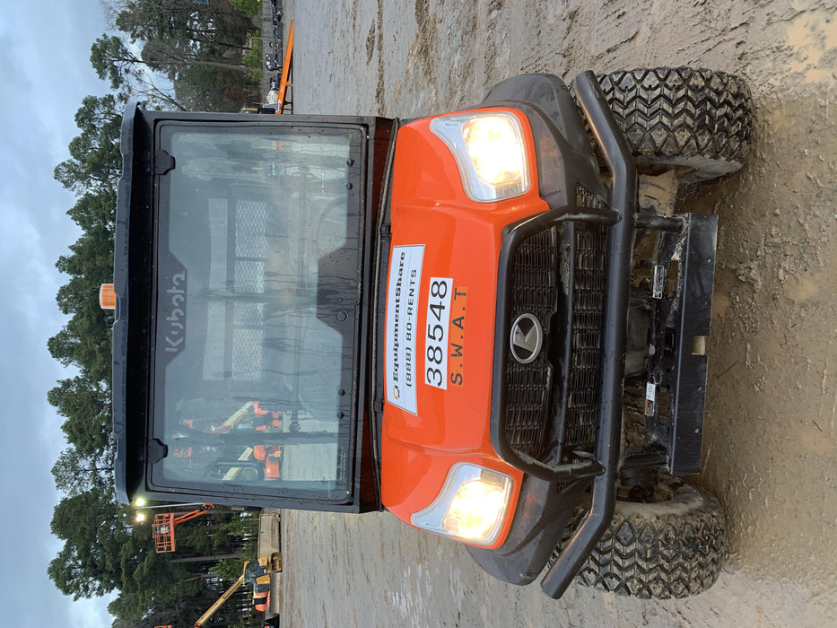 2019 Kubota RTV-X1140W-H 4wd Utility Cart, LED Strobe, Windshield Tempered Glass, Plastic Canopy, Wire Harness Kit, Backup Alarm