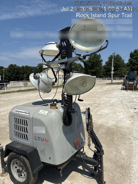2019 Wacker Neuson LTV6L-MH Wacker Neuson LTV6L Mobile Light Tower w/Fuel Level Sensor Installed