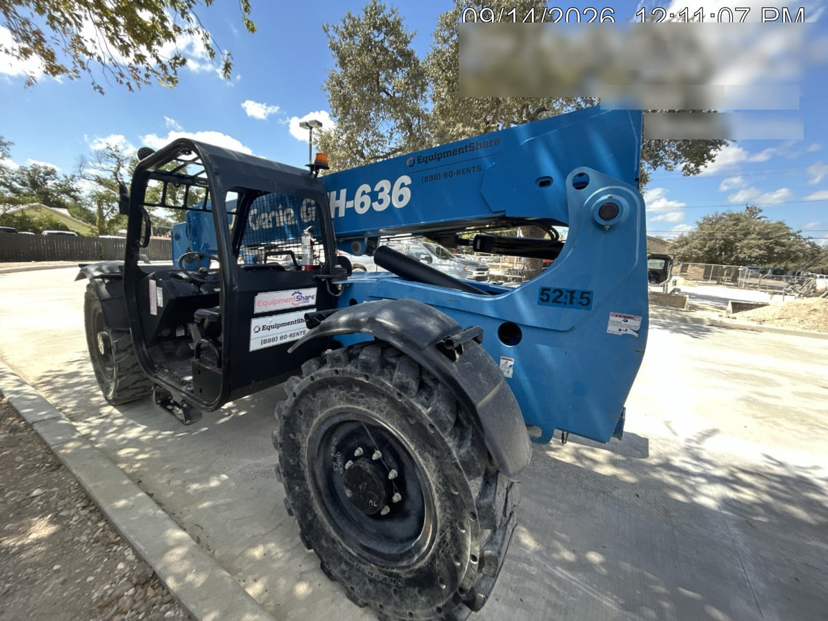 2017 Genie GTH-636 Genie GTH636, Solid RT Tires, T4F, worklights (LED, rear), Open ROPS
