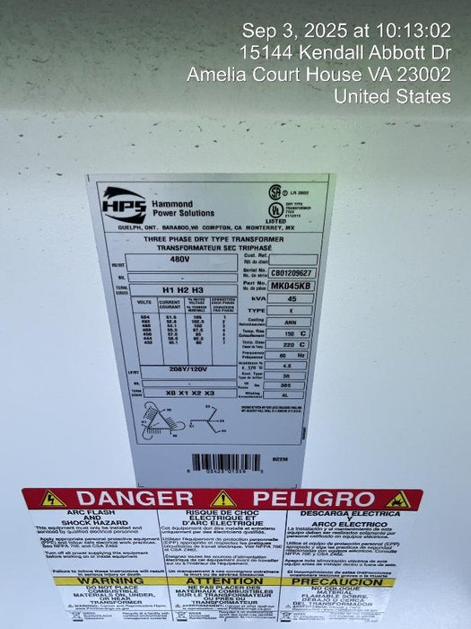 2022 TRYSTAR TF-45KVA480-208SDC-M-F