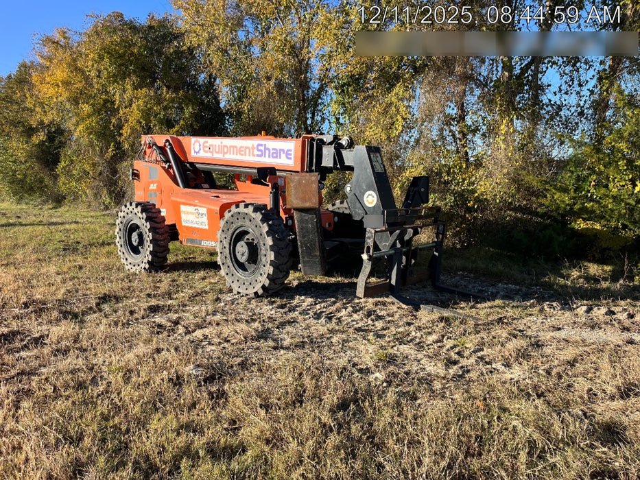 2018 Skytrak 10054 Skytrak 10054 10K Telehandler w/Open ROPS Solid Tires, LED Work Lights, Rotating Beacon, 60" Carriage/60" Forks