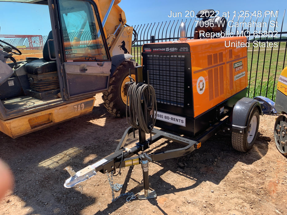 2022 Lincoln Electric Vantage 549X VANTAGE 549X READY-PAK 3