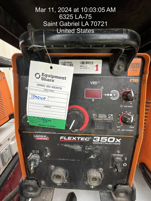 2021 LINCOLN ELECTRIC FLEXTEC 350X