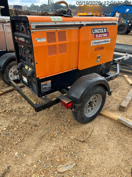 2022 Lincoln Electric LE400 Kubota V1505, Trlr, Cable Rack, Light Kit, ES Decals, T3