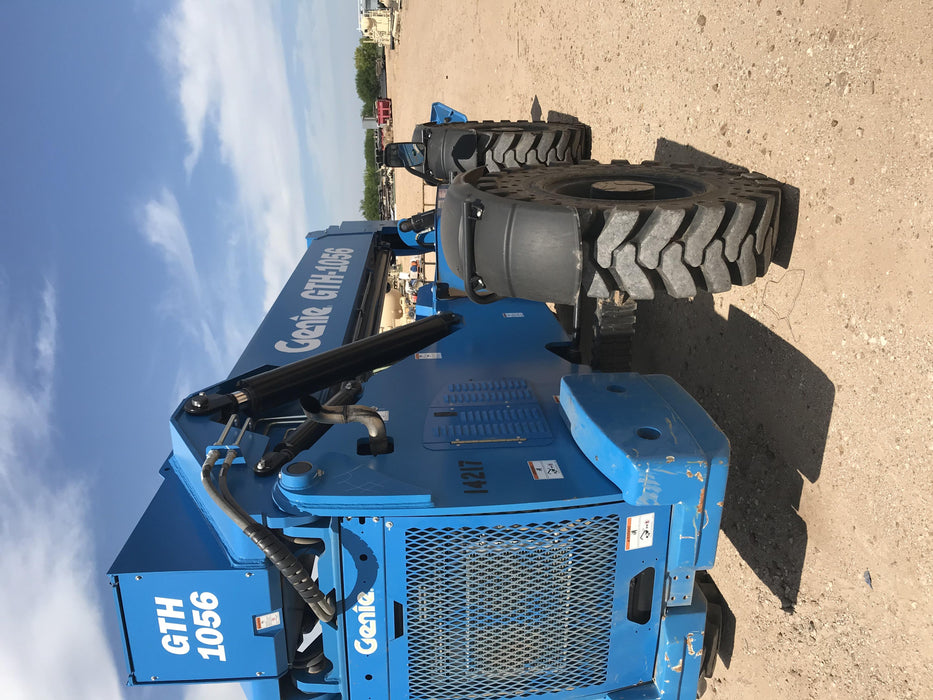 2018 Genie GTH-1056 GTH-1056 w/CAB, Solid Tires, Work Lights, 60" carriage/forks, cab mesh, beacon