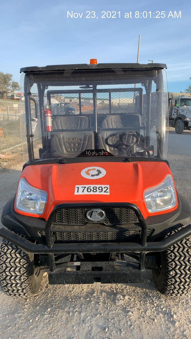 2021 Kubota RTV-X1140W-H Plastic Canopy, Windshield Acrylic Clear, LED Strobe Light, Wire Harness Kit, Back up Alarm