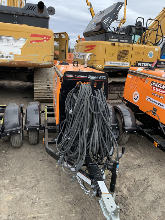 2021 Lincoln Electric Vantage 322 Vantage 322 Ready Pak 3 w/ Decals, ORANGE (includes trailer, cable rack, fender light kit) NO Telematics