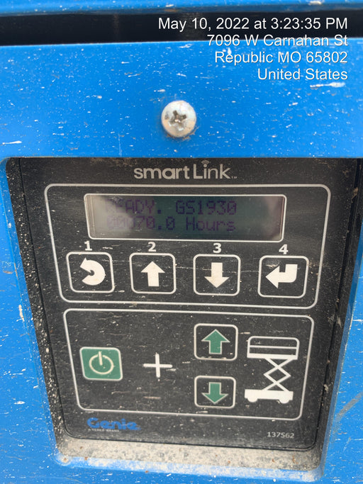 2019 Genie GS-1930 Fixed Rails with Chain Entry