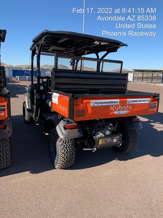 2022 Kubota RTV-X1140W-H Plastic Canopy, Windshield Acrylic Clear, LED Strobe Light, Wire Harness Kit, Back up Alarm
