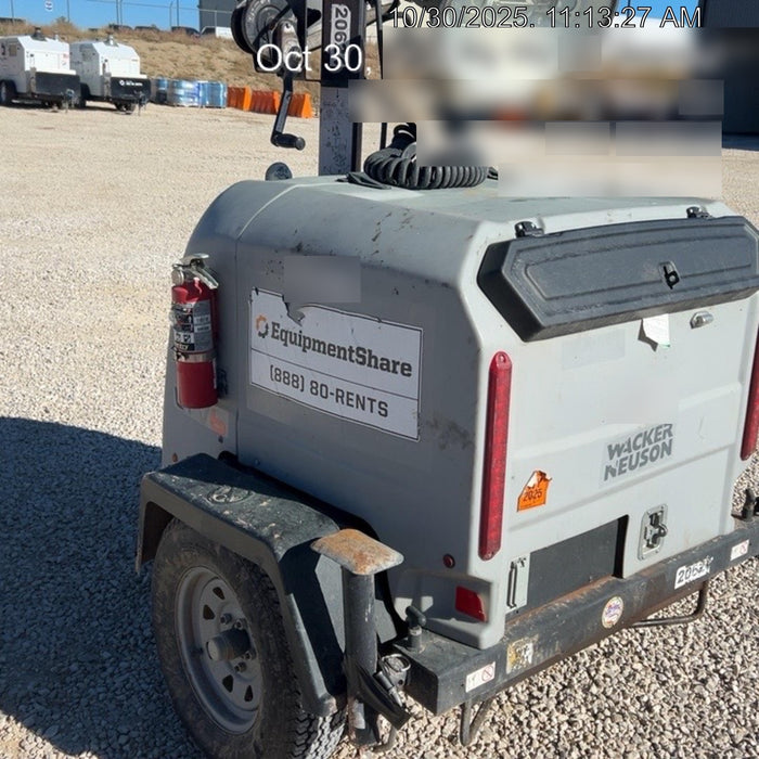 2018 Wacker Neuson LTV6L-MH Wacker Neuson LTV6L Mobile Light Tower w/Fuel Level Sensor Installed