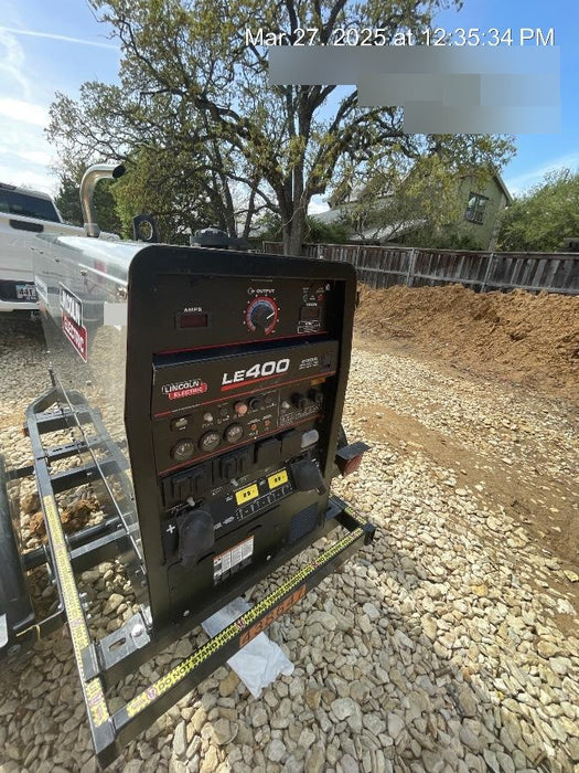 2024 Lincoln Electric LE400 Kubota V1505, Trlr, Cable Rack, Light Kit, ES Decals, T3