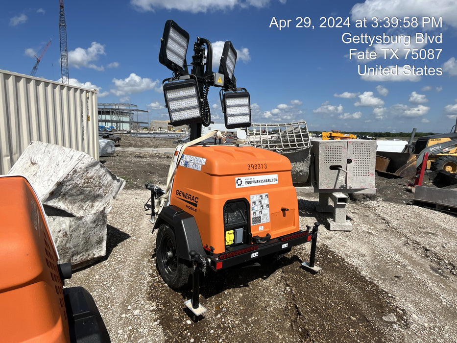 2024 Generac MLT2 Diesel, Flex Switch 120V Input, Powerzone Controller, 
(4) 320W LED Lights, 4kW Generator, 39.9 Gal Fuel Tank, 2" Ball, T3