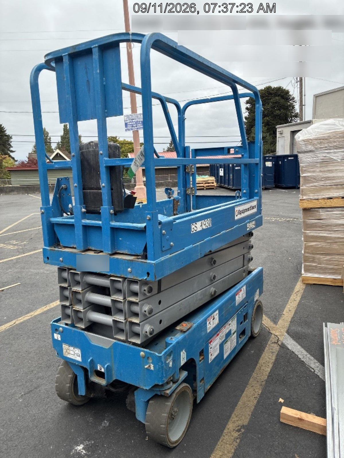 2019 Genie GS-1930 Half Height Swing Gate, 800W Inverter