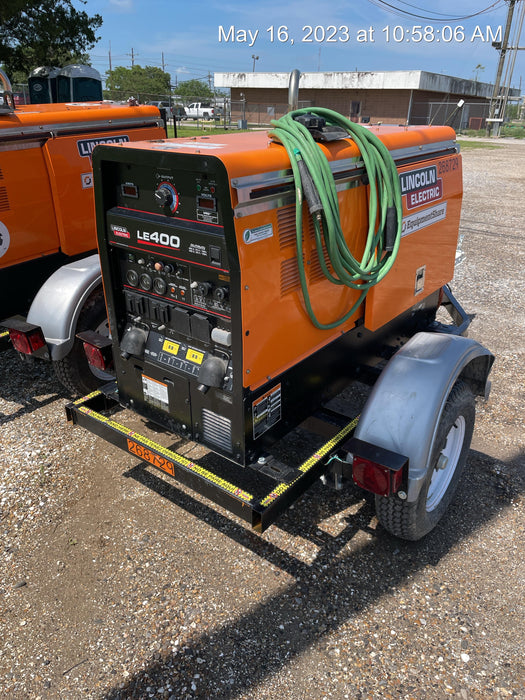 2022 Lincoln Electric LE400 Kubota V1505, Trlr, Cable Rack, Light Kit, ES Decals, T3