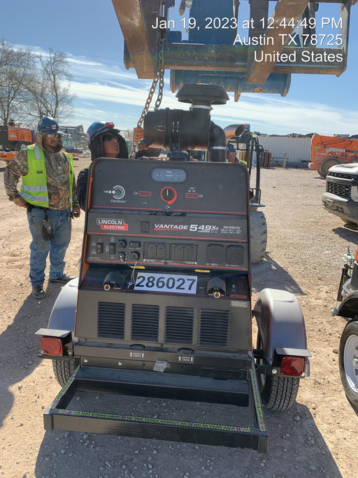 2022 Lincoln Electric Vantage 549X Crosslink Technology, Trailer Mounted, ES Decals, T3