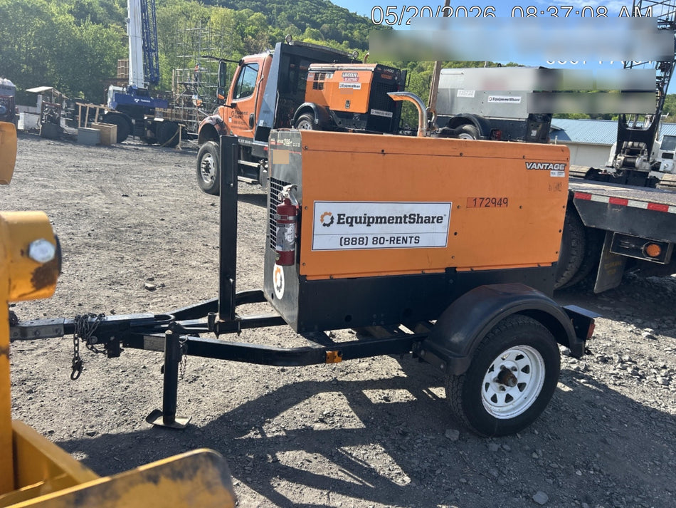 2021 Lincoln Electric Vantage 322 Vantage 322 Ready Pak 3 w/ Decals, ORANGE (includes trailer, cable rack, fender light kit) NO Telematics