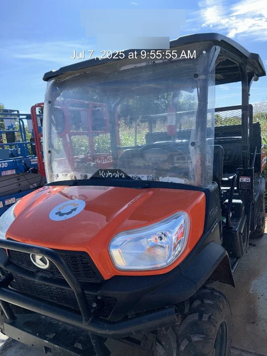 2021 Kubota RTV-X1140W-H Plastic Canopy, Windshield Acrylic Clear, LED Strobe Light, Wire Harness Kit, Back up Alarm