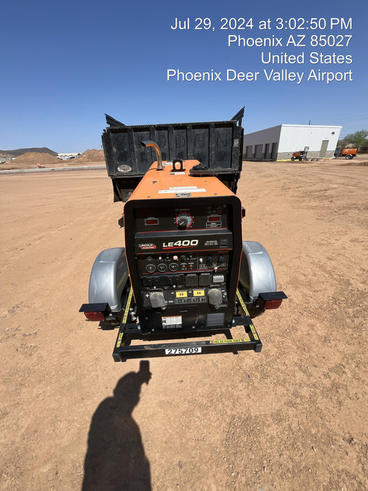 2022 Lincoln Electric LE400 Kubota V1505, Trlr, Cable Rack, Light Kit, ES Decals, T3