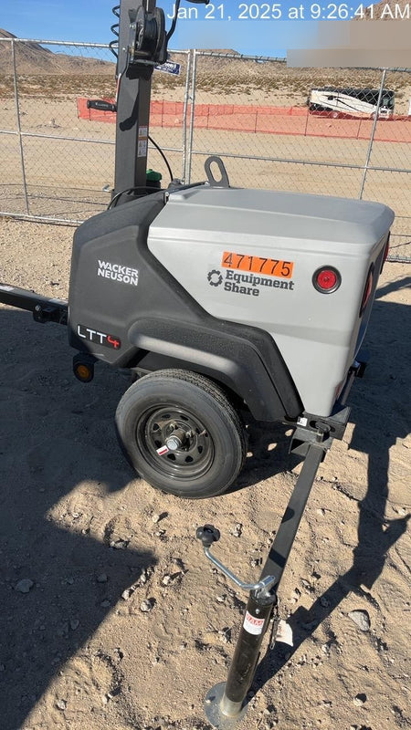 2024 Wacker Neuson LTT4 Diesel, Kohler KDW702, Deep Sea Controller, Auto Start, LED 320W, Bypass Outlet, T3