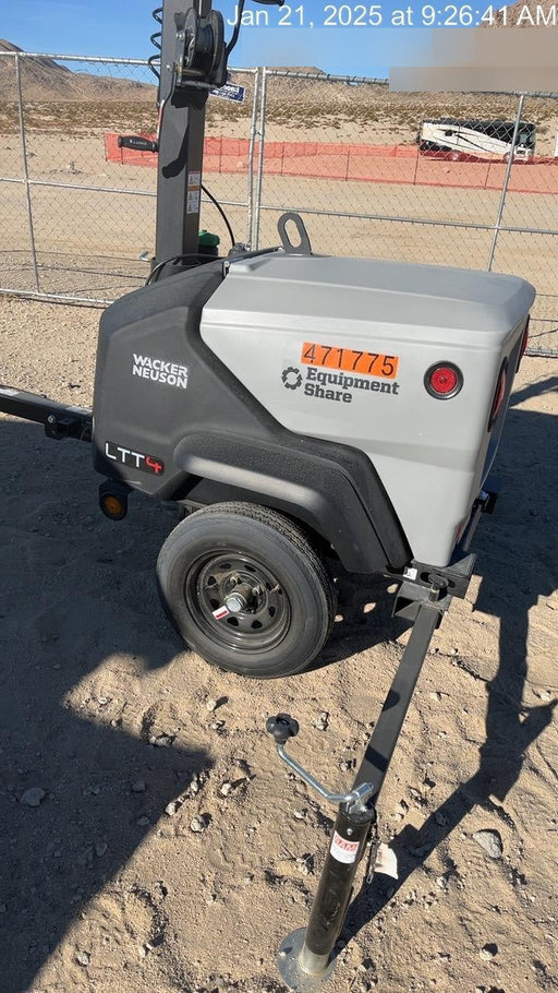 2024 Wacker Neuson LTT4 Diesel, Kohler KDW702, Deep Sea Controller, Auto Start, LED 320W, Bypass Outlet, T3