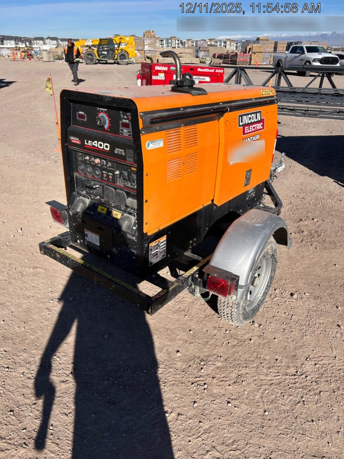2022 Lincoln Electric LE400 Kubota V1505, Trlr, Cable Rack, Light Kit, ES Decals, T3