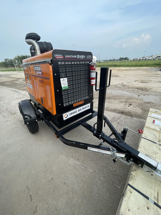 2021 Lincoln Electric Vantage 549X Ready Pak 3, ORANGE (includes trailer, cable rack, fender light kit)