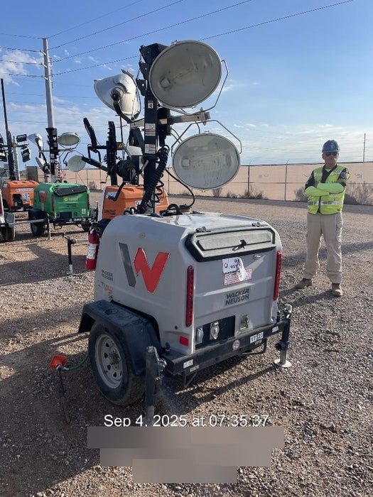 Wacker Neuson LTV6K-MH Wacker Neuson LTV6K Mobile Light Tower w/Fuel Level Sensor Installed