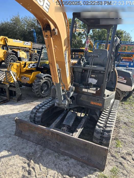 2018 Case CX37C ROPS, LONG ARM, RUBBER TRACKS, AUX HYD