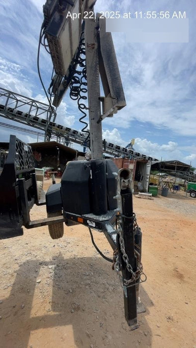 2022 Allmand NLV3GR (4) LED Light Fixture 350W, 23' Vertical Mast, 3kW Prime, Towable, Deep Sea L401, Leveling Jacks, Yanmar T4F 5.8hp