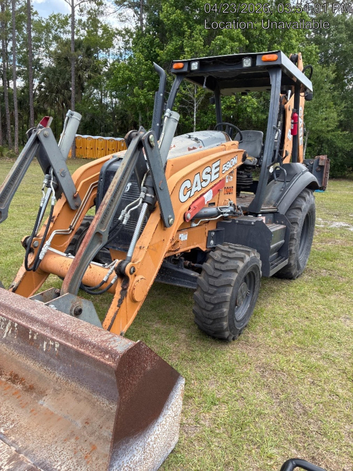 2018 Case 580N STANDARD HOE, ROPS, PILOT CONTROLS, AUX HYD