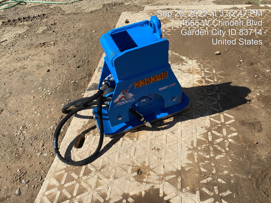 2022 OKADA 12" Plate Compactor - Mini Excavator